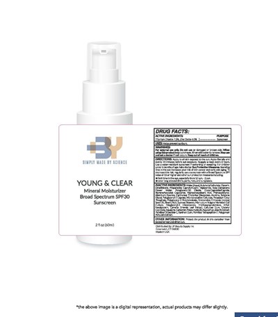 Simply Made By Science YOUNG & CLEAR Mineral Moisturizer Broad Spectrum SPF30 Sunscreen ​2 fl oz (60ml) - PRE SP27.60A LB49166 WCYL